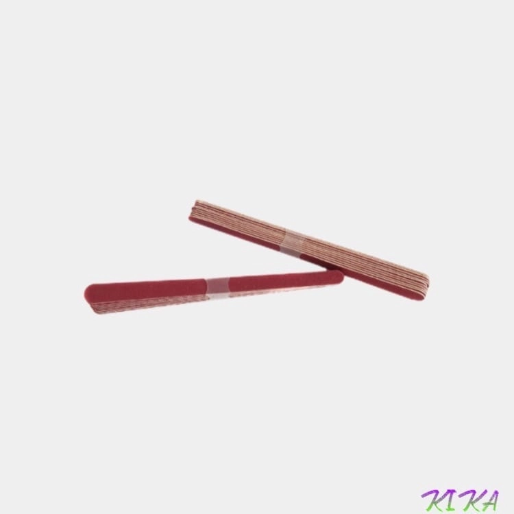 Пилка для ногтей, капля красная 180/180, 1 шт