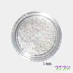 Белый бульонки металлические, для дизайна ногтей