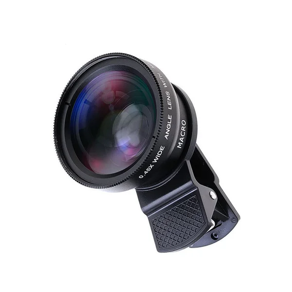 Объектив с функциями Macro 0,45Х широкоугольный и 12.5X макро для iPhone и Android проф HD