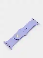 Синий меланж силиконовый ремешок для Apple Watch   38/40 42/44