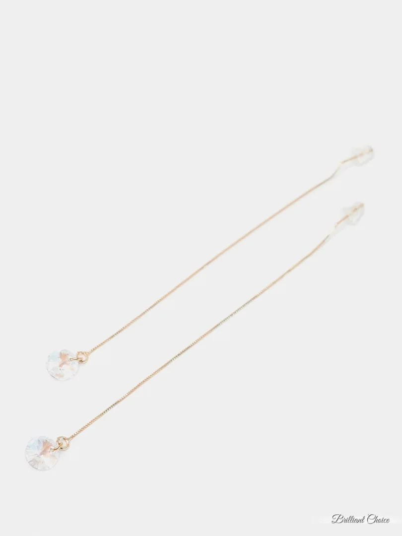 Женские серьги с кристаллами Swarovski