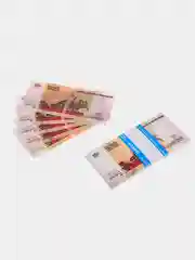 Коралловый сувенирная пачка денег "Деньги прикол", по 80 штук