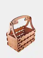 Ящик деревянный ажурный с ручкой Ажур 1