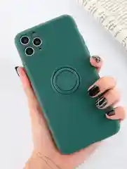 Зеленый чехол для iPhone 11 pro, с кольцом держателем