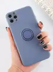 Синий чехол для iPhone 11 pro, с кольцом держателем