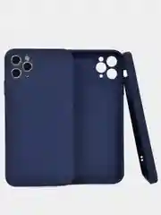 Темно-синий чехол силиконовый для iPhone 11/11 Pro/11 Pro Max,12 Mini, 12 / 12 Pro, 12 Pro Max
