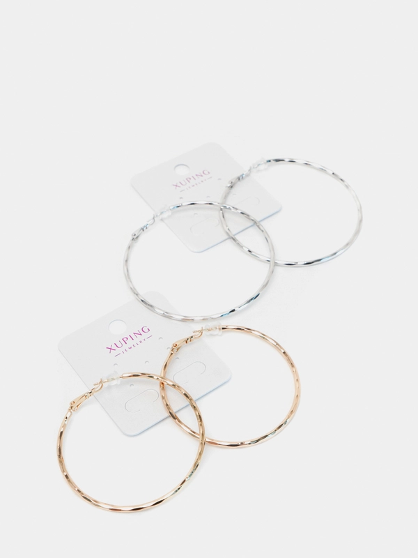 Серьги-кольца Xuping Jewelry, из медицинской стали
