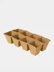Торфяная кассета для рассады, 8 ячеек, 2 шт