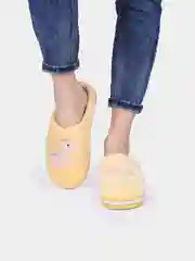 Лимонный тапочки домашние женские