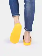 Желтый сланцы женские пляжные, 4 цвета