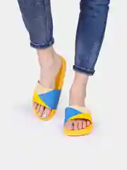 Желтый сланцы женские пляжные, 4 цвета