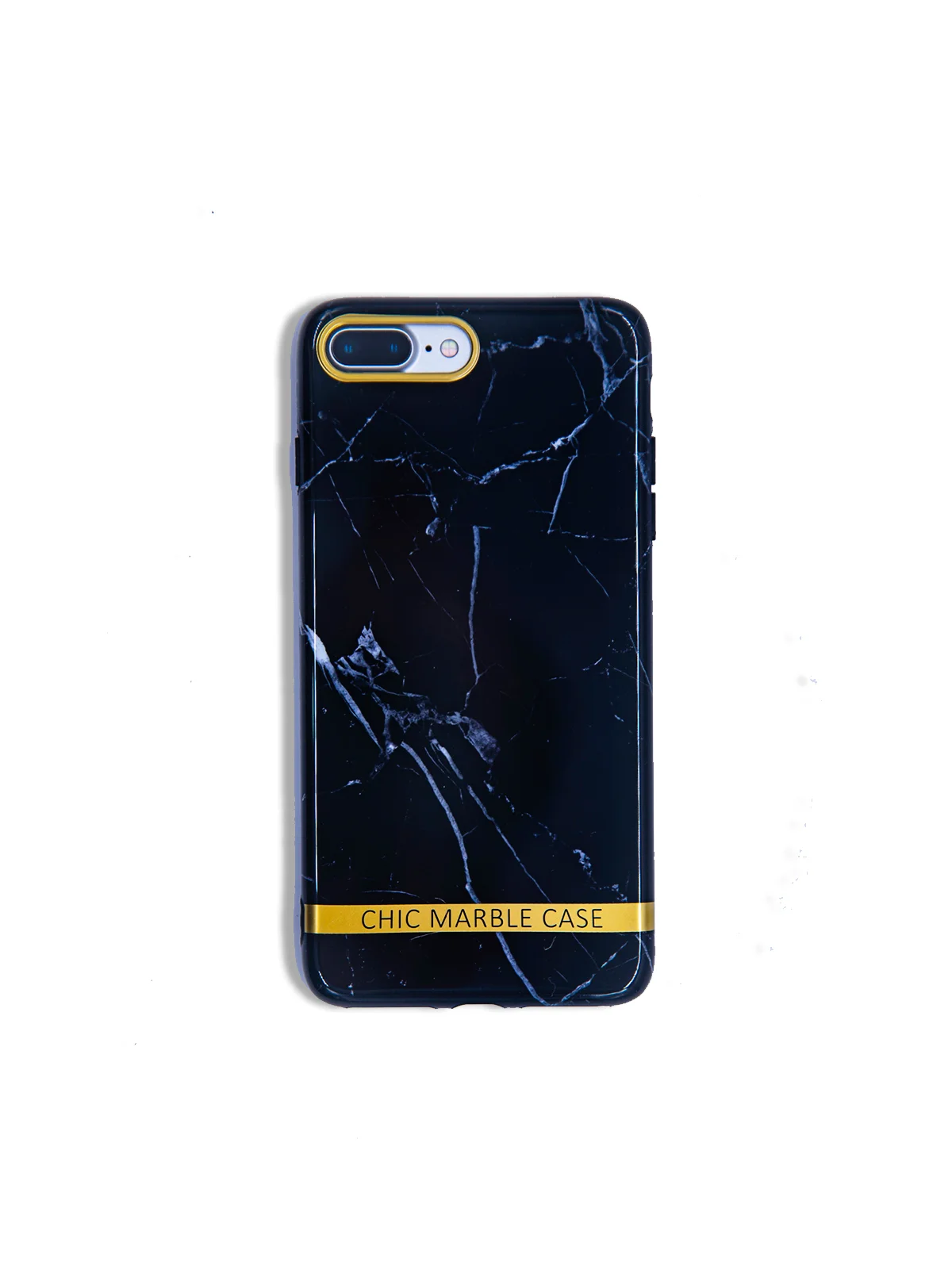 Черный чехол для iPhone X/XS, XS Max, XR "Мрамор"