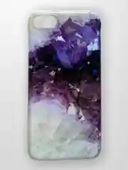 Фиолетовый чехол для iPhone X/XS, XS Max, XR "Мрамор"