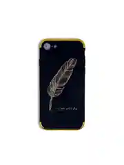 Черный чехол "Перья и краски" для iPhone X/XS, XS Max, XR