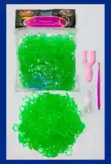 Зеленый резинки для плетения Loom Bands "Звезда", 600 штук
