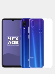 Чехол для Xiaomi Redmi Note 7 прозрачный силиконовый
