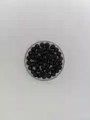 Черный бусины акриловые 6 мм