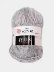 Серый пряжа YarnArt Velour, 100% микрополиэстер, 100 г/170 м