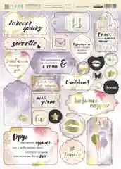 Наборы чипбордов Pretty violet Fleur Design