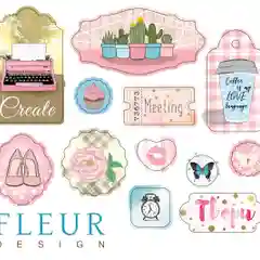 Наборы чипбордов "Твори" Fleur Design