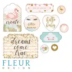 Наборы чипбордов "Моя леди" Fleur Design