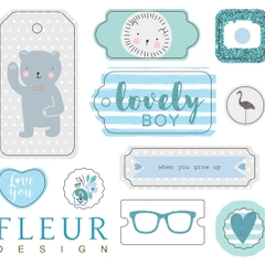 Набор чипбордов "Мой джентельмен"  Fleur Design