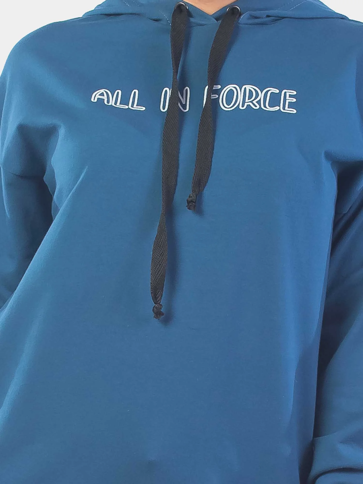 Худи женское All in Force ФХ1458П1 темно-синий, KLERY