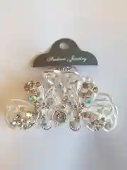 Серебряный краб для волос металлический