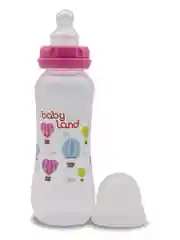 Розовый бутылочка Baby Land, 240 мл, с силиконовой анатомической соской Air System