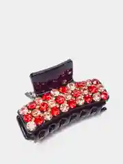 Красный заколка краб для волос