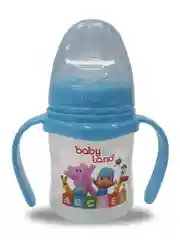 Голубой бутылочка Baby Land 150 мл, с широким горлом и силиконовой анатомической соской Air System