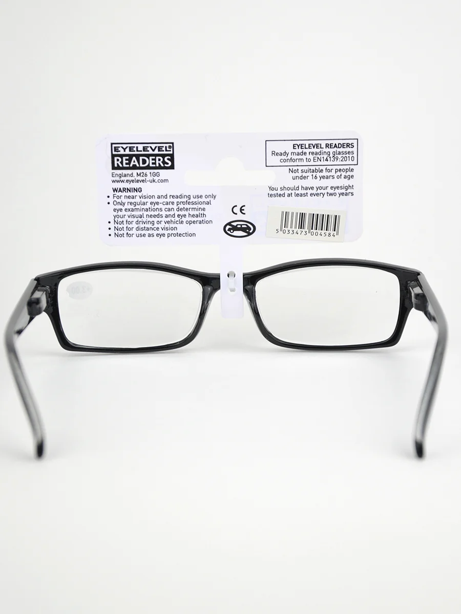 Готовые очки для чтения EYELEVEL Alfie Black Readers