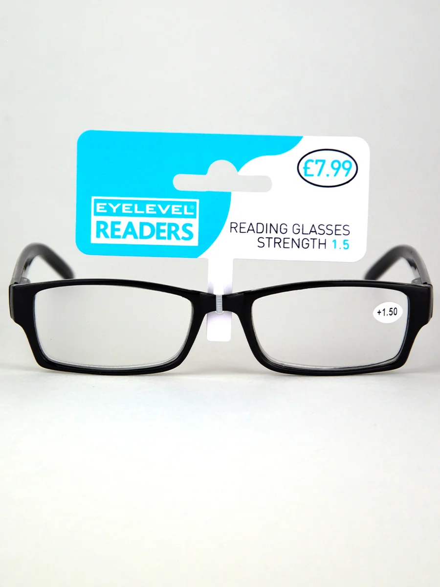 Готовые очки для чтения EYELEVEL Alfie Black Readers