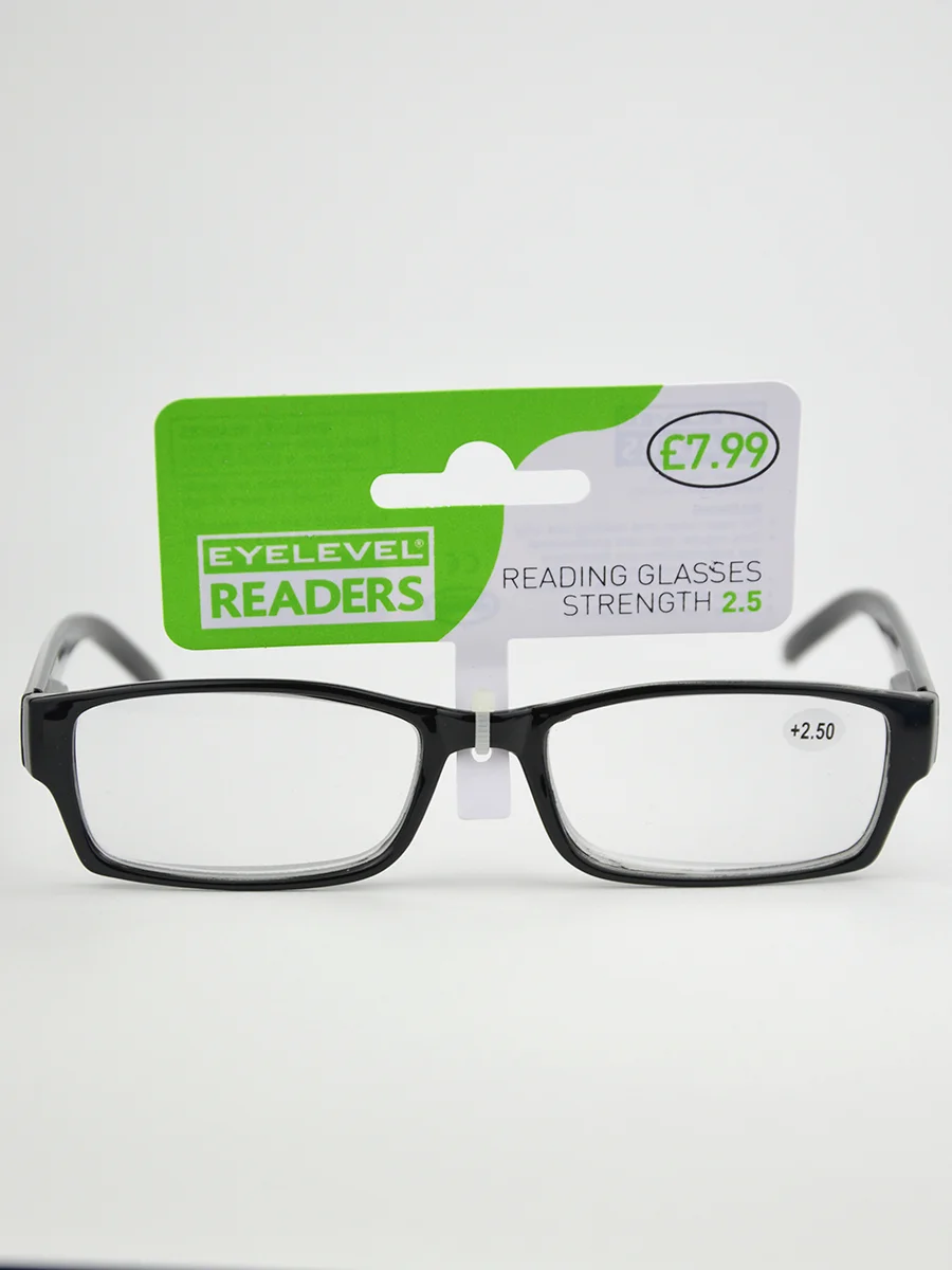 Готовые очки для чтения EYELEVEL Alfie Black Readers