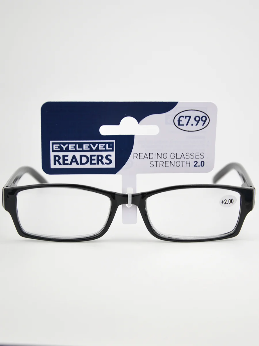 Готовые очки для чтения EYELEVEL Alfie Black Readers