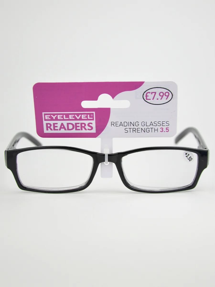 Готовые очки для чтения EYELEVEL Alfie Black Readers
