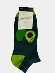 Зеленый носки короткие "Авокадо"