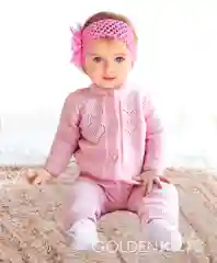 Розовый костюм "Golden Kids Art" детский на пуговицах от 0м до 2лет