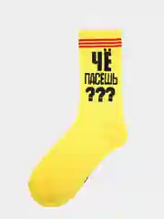 Желтый женские носки с надписями, разные цвета