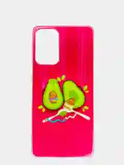 Фуксия чехол Samsung Galaxy A72, Самсунг Галакси А72 силиконовый с рисунком
