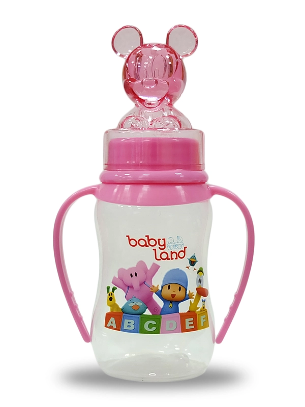 Бутылочка Baby Land 150мл с колпачком-игрушкой, силиконовой классической соской