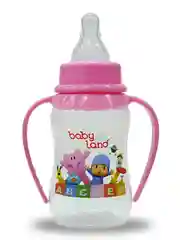 Бутылочка Baby Land 150мл с колпачком-игрушкой, силиконовой классической соской