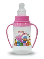 Бутылочка Baby Land 150мл с колпачком-игрушкой, силиконовой анатомической соской