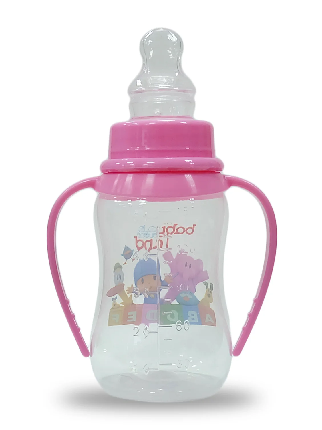 Бутылочка Baby Land 150мл с колпачком-игрушкой, силиконовой анатомической соской