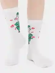 Белый носки "Любимый солдат"