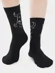 Черный носки "Бык"