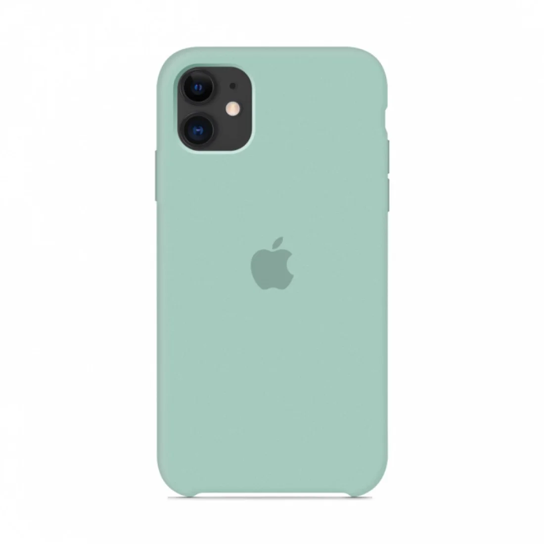 Небесно-голубой чехол силиконовый для iPhone 12 / 12 Pro, 12 mini, 12 Pro max, с логотипом