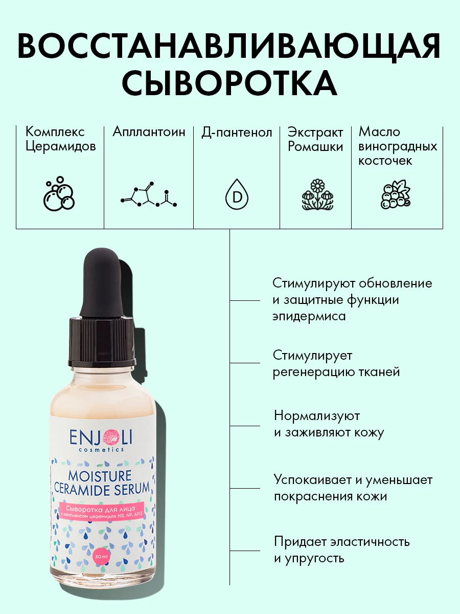 Enjoli Эффективная восстанавливающая сыворотка с комплексом Церамидов 30 мл