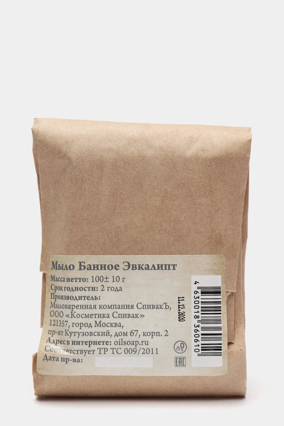Мыло Банное Эвкалипт, 100г. Спивакъ
