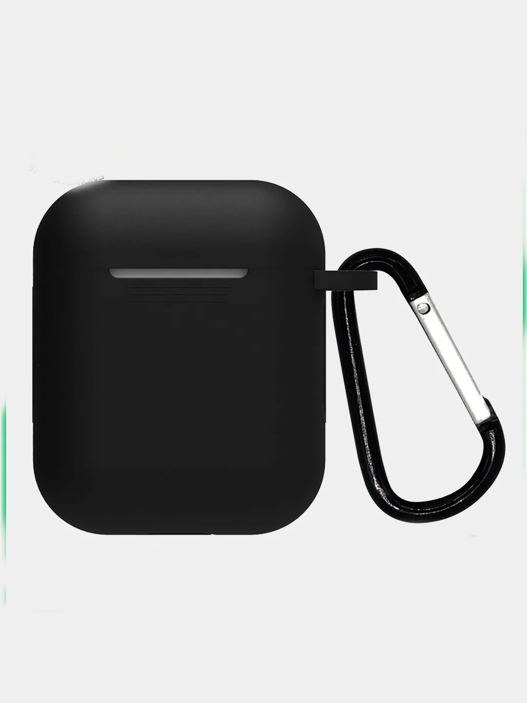 Черный чехол Silicon Case для наушников Airpods 1 / Airpods 2